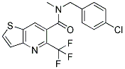 N-(4-CHLOROBENZYL)-N-METHYL-5-(TRIFLUOROMETHYL)THIENO[3,2-B]PYRIDINE-6-CARBOXAMIDE Struktur