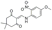 2-(((4-METHOXY-2-NITROPHENYL)AMINO)METHYLENE)-5,5-DIMETHYLCYCLOHEXANE-1,3-DIONE Struktur