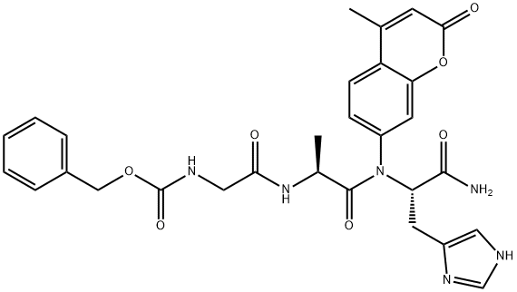 Z-GLY-ALA-HIS-AMC, 201928-37-2, 結(jié)構(gòu)式