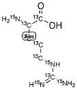 L-ARGININE HCL (U-13C6; U-15N4) Struktur