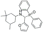 N1-[(DIPHENYLPHOSPHORYL)(2-FURYL)METHYL]-3,3,5-TRIMETHYLCYCLOHEXAN-1-AMINE Struktur