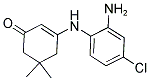 3-((2-AMINO-4-CHLOROPHENYL)AMINO)-5,5-DIMETHYLCYCLOHEX-2-EN-1-ONE Struktur