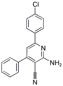 2-AMINO-6-(4-CHLOROPHENYL)-4-PHENYLNICOTINONITRILE Struktur