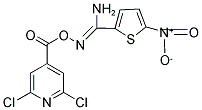 O2-[(2,6-DICHLORO-4-PYRIDYL)CARBONYL]-5-NITROTHIOPHENE-2-CARBOHYDROXIMAMIDE Struktur