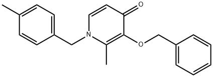 3-(BENZYLOXY)-2-METHYL-1-(4-METHYLBENZYL)-4(1H)-PYRIDINONE Struktur