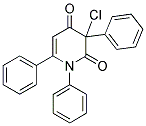 3-CHLORO-1,3,6-TRIPHENYL-1,2,3,4-TETRAHYDROPYRIDINE-2,4-DIONE Struktur