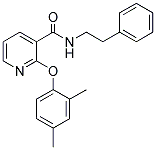 (2-(2,4-DIMETHYLPHENOXY)(3-PYRIDYL))-N-(2-PHENYLETHYL)FORMAMIDE Struktur