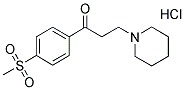 2-[4-(METHYLSULPHONYL)BENZOYL]ETHYLMORPHOLINE, HYDROCHLORIDE Struktur