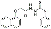 1-(2-(1-NAPHTHYLOXY)ACETYL)-4-PHENYLTHIOSEMICARBAZIDE Struktur