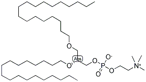 1,2-O-DIOCTADECYL-SN-GLYCERO-3-PHOSPHOCHOLINE Struktur