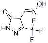 5-OXO-3-(TRIFLUOROMETHYL)-4,5-DIHYDRO-1H-PYRAZOLE-4-CARBALDEHYDE OXIME Struktur