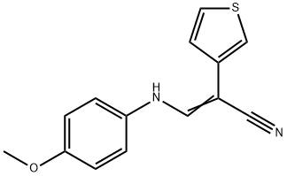 3-(4-METHOXYANILINO)-2-(3-THIENYL)ACRYLONITRILE Struktur