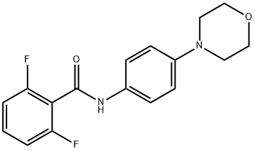 2,6-DIFLUORO-N-(4-MORPHOLINOPHENYL)BENZENECARBOXAMIDE Struktur