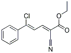 ETHYL 5-CHLORO-2-CYANO-5-PHENYLPENTA-2,4-DIENOATE Struktur