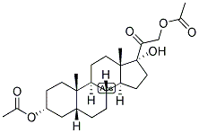 5-BETA-PREGNAN-3-ALPHA, 17,21-TRIOL-20-ONE 3,21-DIACETATE Struktur