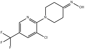 1-[3-CHLORO-5-(TRIFLUOROMETHYL)-2-PYRIDINYL]TETRAHYDRO-4(1H)-PYRIDINONE OXIME Struktur