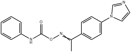 1-(4-([(ANILINOCARBONYL)OXY]ETHANIMIDOYL)PHENYL)-1H-IMIDAZOLE Struktur