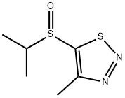 5-(ISOPROPYLSULFINYL)-4-METHYL-1,2,3-THIADIAZOLE Struktur