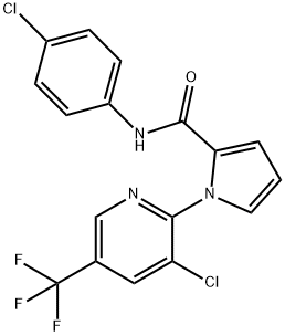 N-(4-CHLOROPHENYL)-1-[3-CHLORO-5-(TRIFLUOROMETHYL)-2-PYRIDINYL]-1H-PYRROLE-2-CARBOXAMIDE Struktur