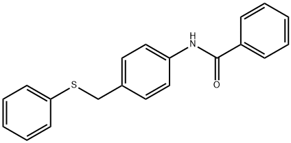 N-(4-[(PHENYLSULFANYL)METHYL]PHENYL)BENZENECARBOXAMIDE Struktur