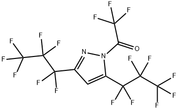 1-TRIFLUOROACETYL-3,5-BIS(HEPTAFLUORO-1-PROPYL)PYRAZOLE Struktur