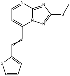 2-(METHYLSULFANYL)-7-[2-(2-THIENYL)VINYL][1,2,4]TRIAZOLO[1,5-A]PYRIMIDINE Struktur