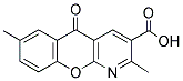 2,7-DIMETHYL-5-OXO-5H-CHROMENO[2,3-B]PYRIDINE-3-CARBOXYLIC ACID Struktur