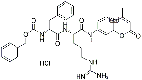 Z-D-PHE-ARG-AMC HCL Struktur