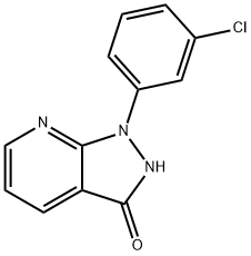 1-(3-CHLOROPHENYL)-1,2-DIHYDRO-3H-PYRAZOLO[3,4-B]PYRIDIN-3-ONE Struktur