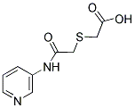 2-[(2-OXO-2-(3-PYRIDYLAMINO)ETHYL)THIO]ACETIC ACID Struktur