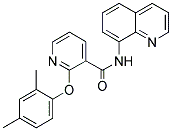 (2-(2,4-DIMETHYLPHENOXY)(3-PYRIDYL))-N-(8-QUINOLYL)FORMAMIDE Struktur