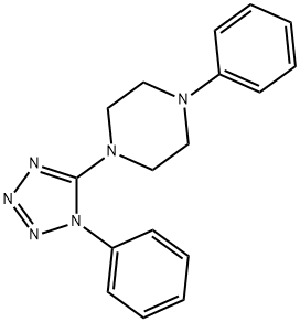 1-PHENYL-4-(1-PHENYL-1H-1,2,3,4-TETRAAZOL-5-YL)PIPERAZINE Struktur