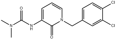 N'-[1-(3,4-DICHLOROBENZYL)-2-OXO-1,2-DIHYDRO-3-PYRIDINYL]-N,N-DIMETHYLUREA Struktur