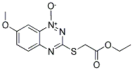 3-[(2-ETHOXY-2-OXOETHYL)THIO]-7-METHOXY-1,2,4-BENZOTRIAZIN-1-IUM-1-OLATE Struktur