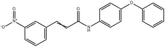 3-(3-NITROPHENYL)-N-(4-PHENOXYPHENYL)ACRYLAMIDE Struktur