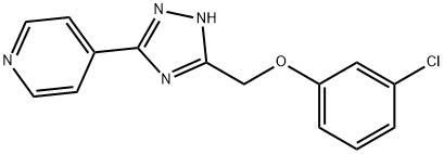 3-CHLOROPHENYL [5-(4-PYRIDINYL)-1H-1,2,4-TRIAZOL-3-YL]METHYL ETHER Struktur