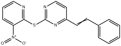 2-[(3-NITRO-2-PYRIDINYL)SULFANYL]-4-STYRYLPYRIMIDINE Struktur