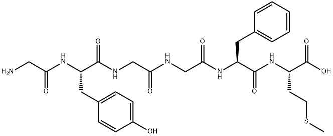 (GLY0)-MET-ENKEPHALIN Struktur