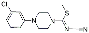 METHYL 4-(3-CHLOROPHENYL)-N-CYANOPIPERAZINE-1-CARBIMIDOTHIOATE Struktur