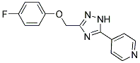 4-(3-[(4-FLUOROPHENOXY)METHYL]-1H-1,2,4-TRIAZOL-5-YL)PYRIDINE Struktur