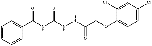 1-(2-(2,4-DICHLOROPHENOXY)ACETYL)-4-BENZOYLTHIOSEMICARBAZIDE Struktur