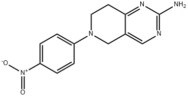 6-(4-NITROPHENYL)-5,6,7,8-TETRAHYDROPYRIDO[4,3-D]PYRIMIDIN-2-AMINE Struktur