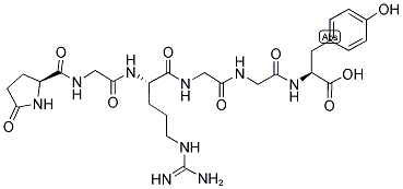 PYR-GLY-ARG-GLY-GLY-TYR-OH Struktur