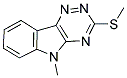 5-METHYL-3-METHYLTHIO-1,2,4-TRIAZINO[5,6-B]INDOLE Struktur