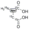 L-ASPARTIC ACID (U-13C4; 15N) Struktur