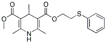 1,4-DIHYDRO-2,4,6-TRIMETHYL-3,5-PYRIDINEDICARBOXYLIC ACID METHYL 2-(PHENYLTHIO)ETHYL ESTER Struktur