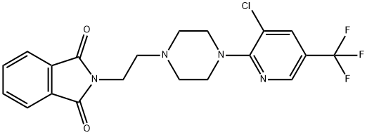 2-(2-(4-[3-CHLORO-5-(TRIFLUOROMETHYL)-2-PYRIDINYL]PIPERAZINO)ETHYL)-1H-ISOINDOLE-1,3(2H)-DIONE Struktur