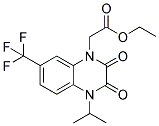 3,4-DIHYDRO-4-ISOPROPYL-2,3-DIOXO-7-(TRIFLUOROMETHYL)QUINOXALINEACETIC ACID, ETHYL ESTER Struktur