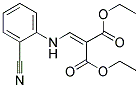 DIETHYL 2-[(2-CYANOANILINO)METHYLENE]MALONATE Struktur