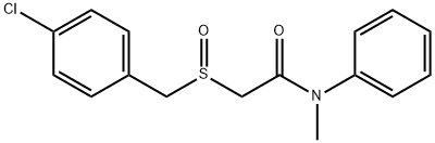 2-[(4-CHLOROBENZYL)SULFINYL]-N-METHYL-N-PHENYLACETAMIDE Struktur